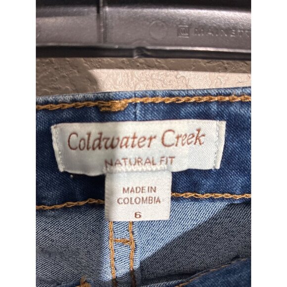 Coldwater Creek Jeans Womens Size 6 Blue Natural Fit Straight Leg Jeans Denim - Picture 3 of 8